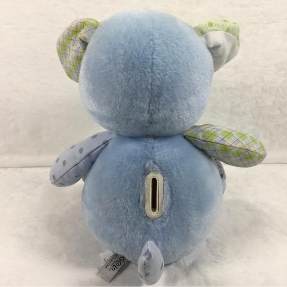 CoCaLo Bank My First Plush Bank Blue Puppy Doggie Bank With Attached Plug 11” - Picture 2 of 12